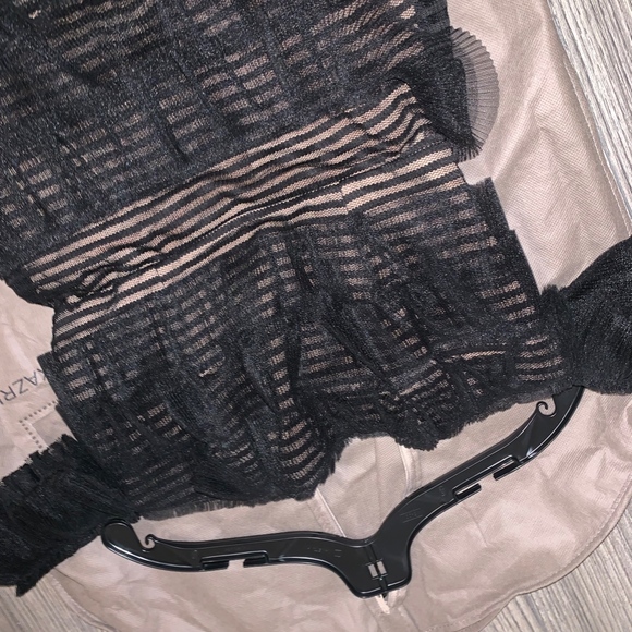 BCBGMAXAZRIA Elora Off-Shoulder Black Gown - Picture 4 of 5